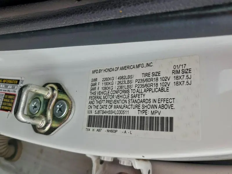 2017 ACURA RDX TECHNOLOGY  