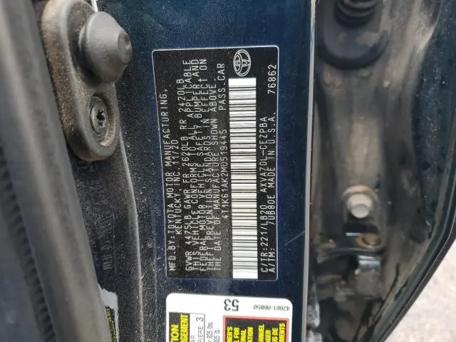 2021 TOYOTA CAMRY XSE  