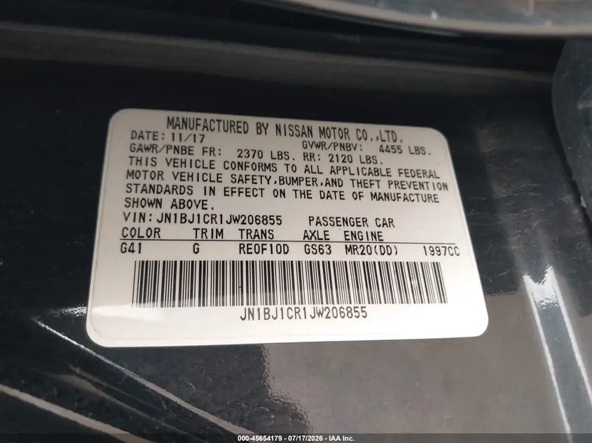 2018 NISSAN ROGUE SPORT SL