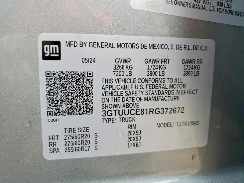 2024 GMC SIERRA K1500 ELEVATION  