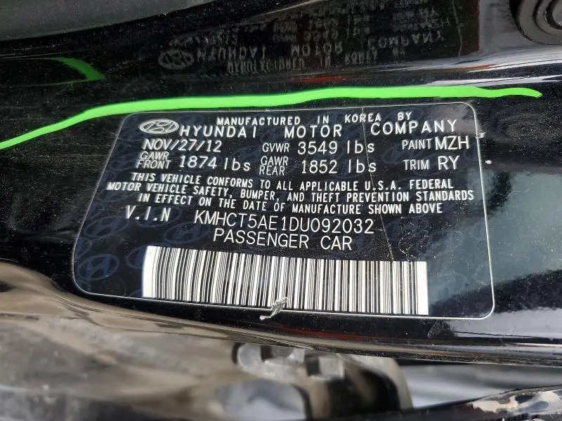 2013 HYUNDAI ACCENT GS  