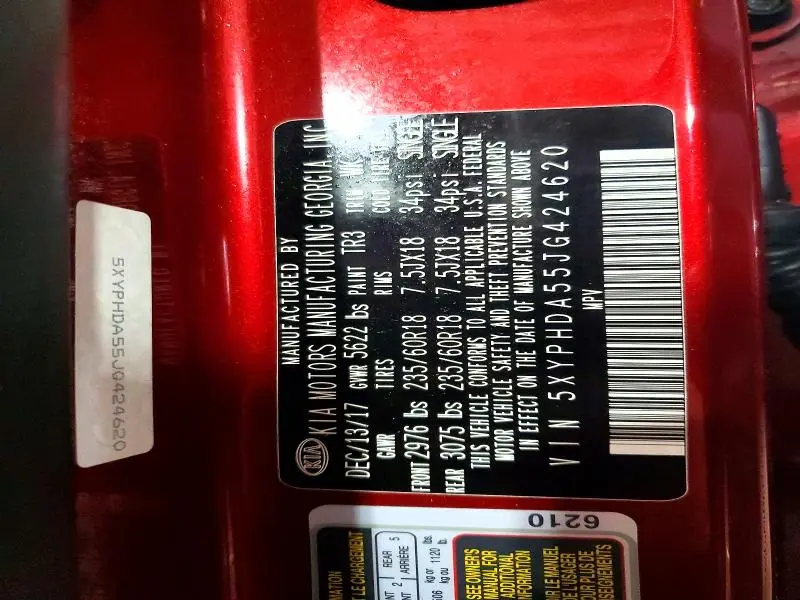 2018 KIA SORENTO EX V6  