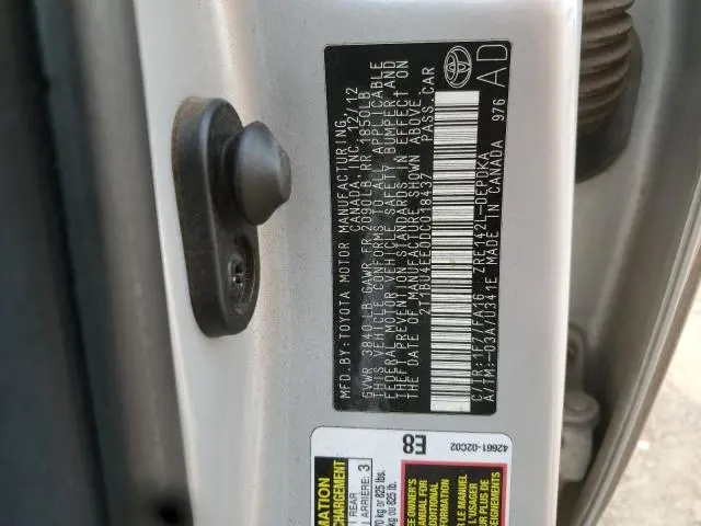 2013 TOYOTA COROLLA BASE  