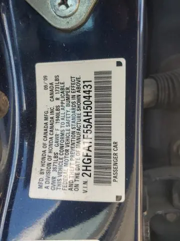 2010 HONDA CIVIC LX  