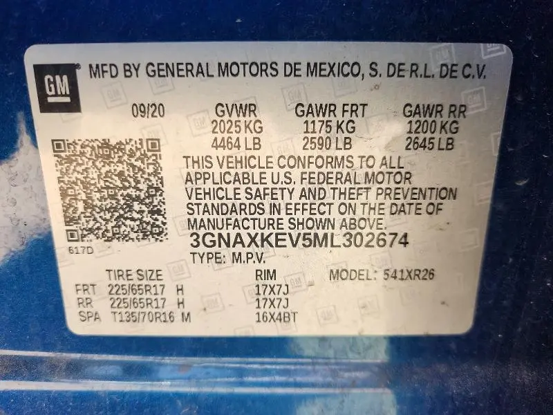 2021 CHEVROLET EQUINOX LT  