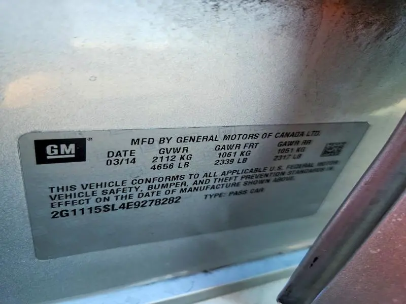 2014 CHEVROLET IMPALA LT  