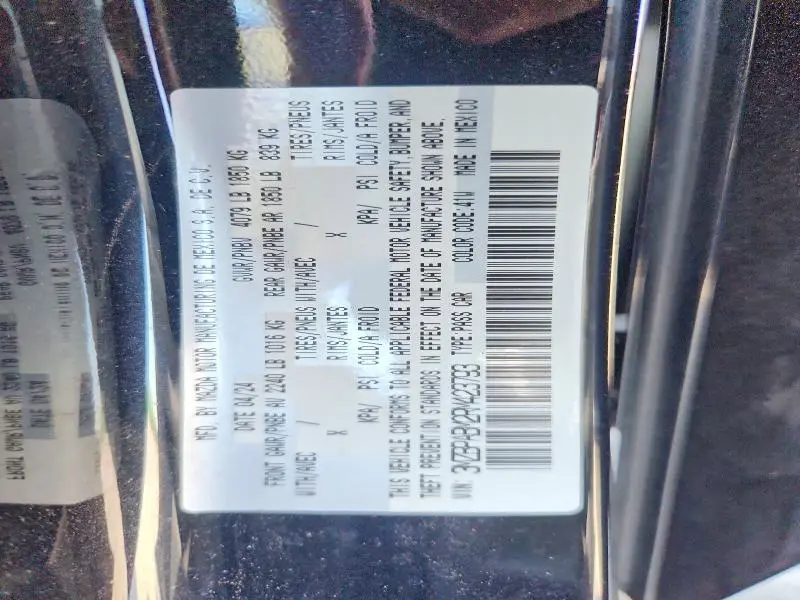 2024 MAZDA 3 SELECT SPORT  