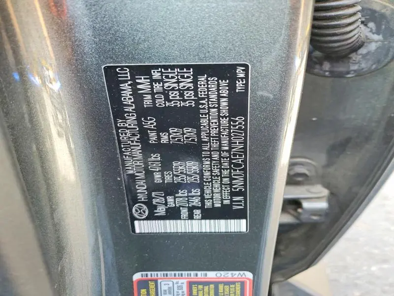 2022 HYUNDAI TUCSON SEL  