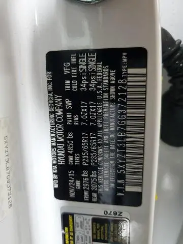 2016 HYUNDAI SANTA FE SPORT   