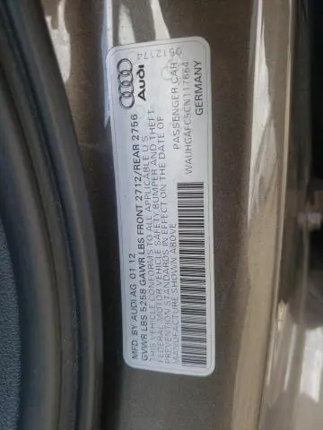 2012 AUDI A6 PRESTIGE  