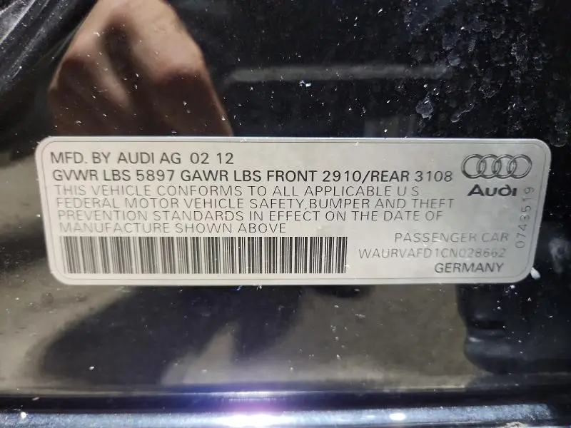2012 AUDI A8 L QUATTRO  