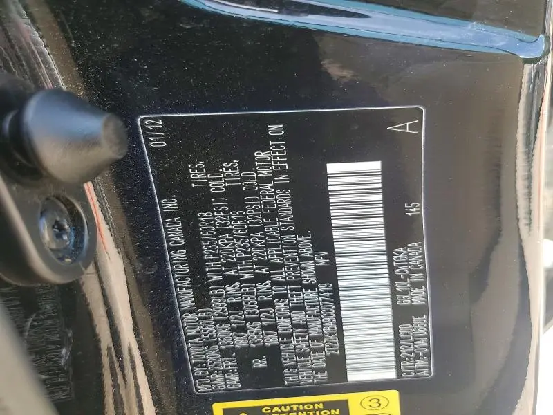 2012 LEXUS RX 350  