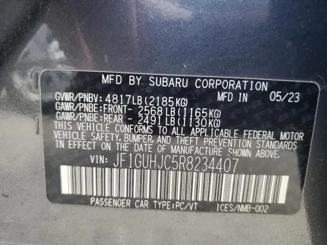2024 SUBARU IMPREZA RS  