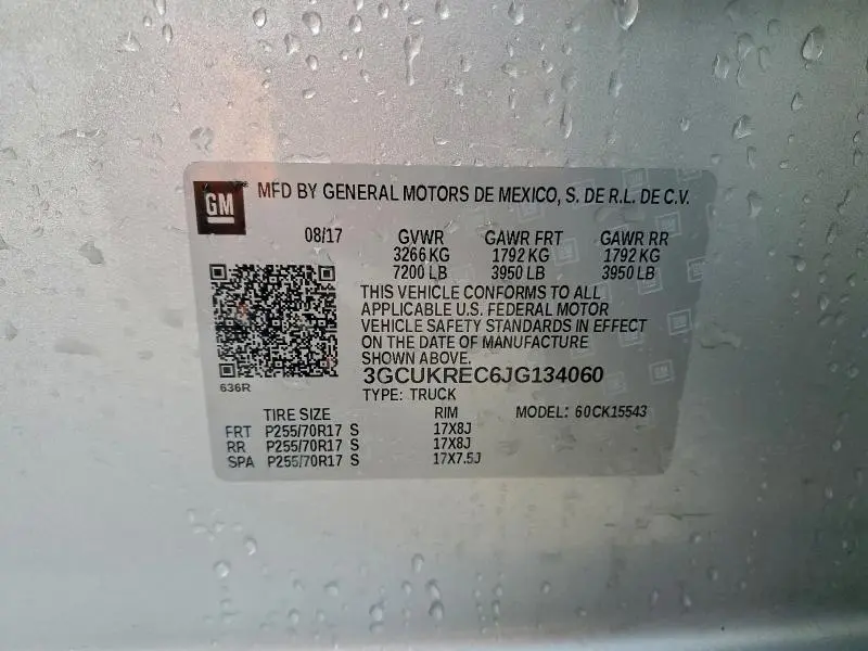 2018 CHEVROLET SILVERADO K1500 LT  