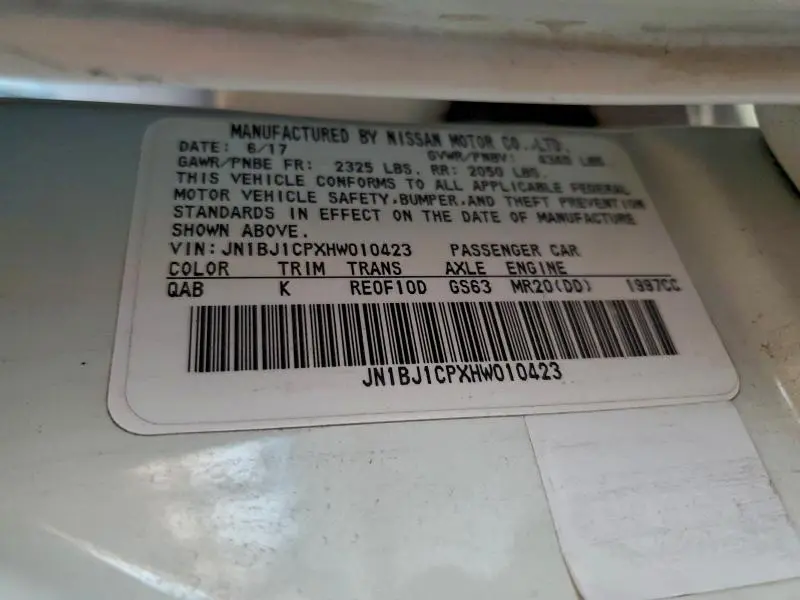 2017 NISSAN ROGUE SPORT S  