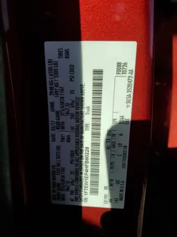 2017 FORD F150 SUPERCREW  