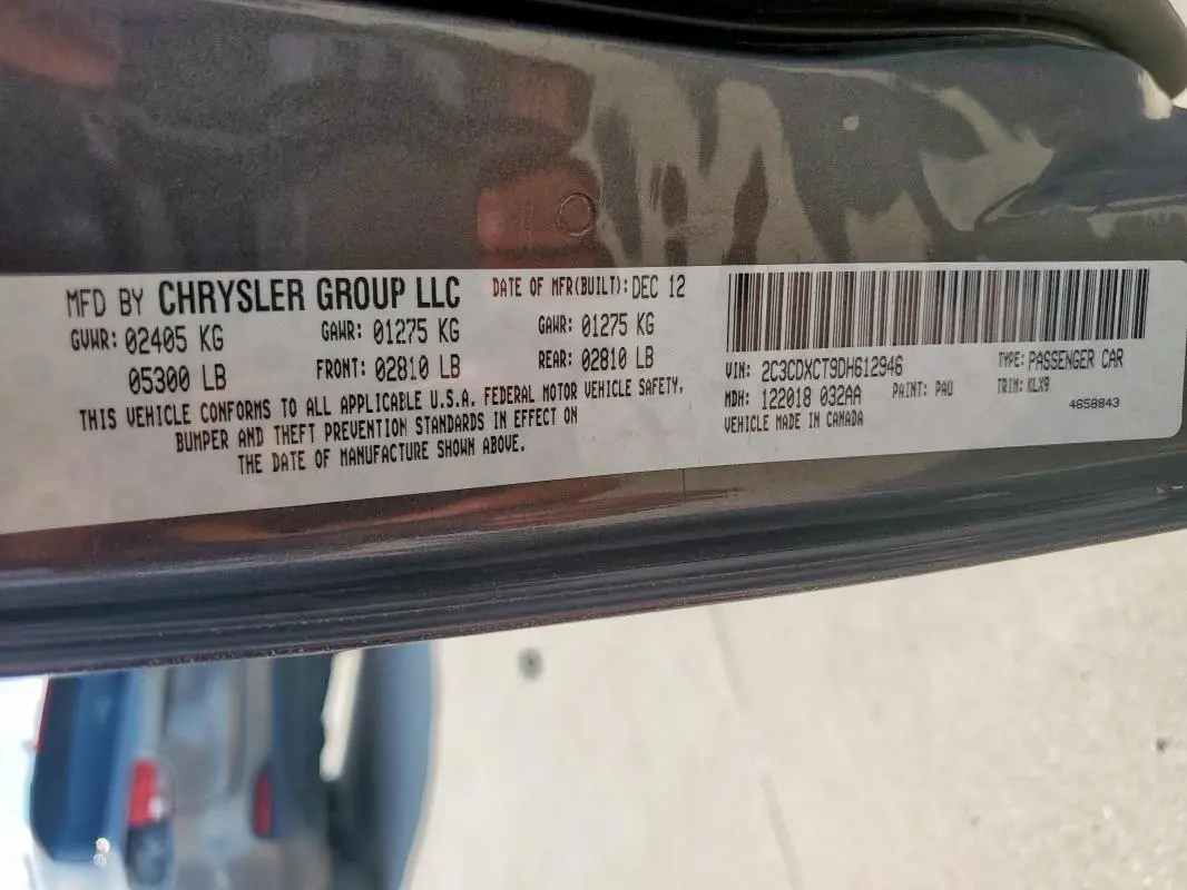 2013 DODGE CHARGER R/T  