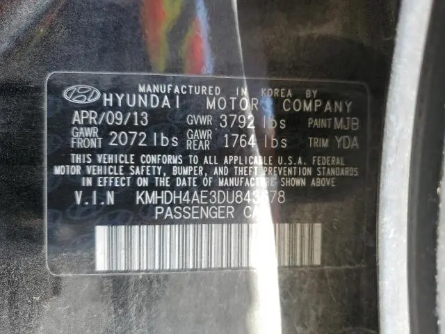 2013 HYUNDAI ELANTRA GLS  