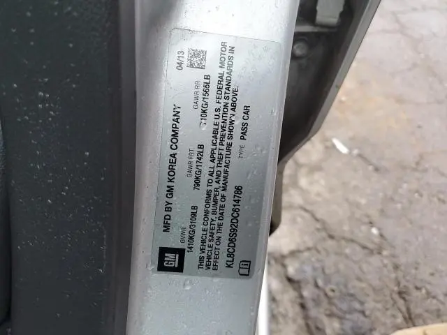 2013 CHEVROLET SPARK 1LT  