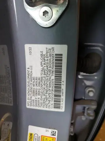 2022 HONDA ACCORD SPORT  