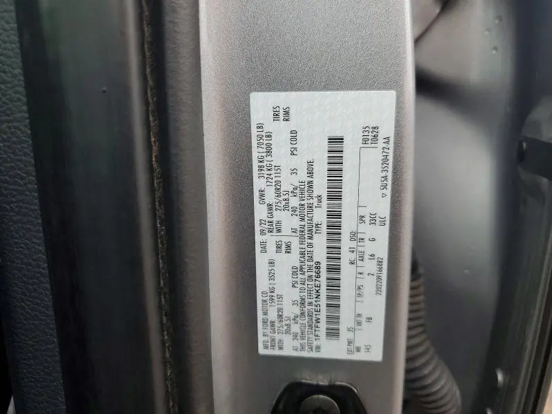 2022 FORD F150 SUPERCREW  