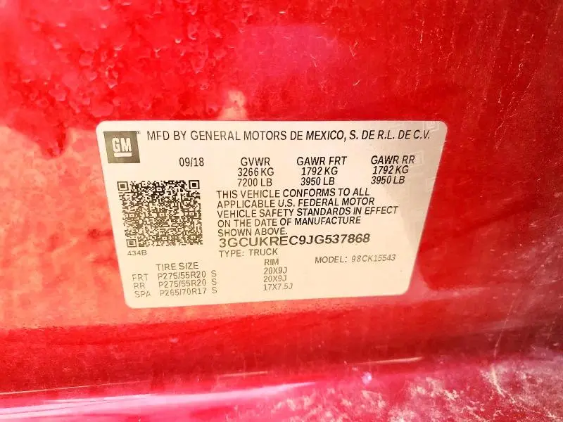 2018 CHEVROLET SILVERADO K1500 LT  