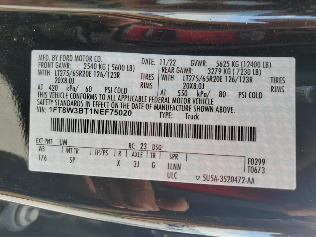 2022 FORD F350 SUPER DUTY  