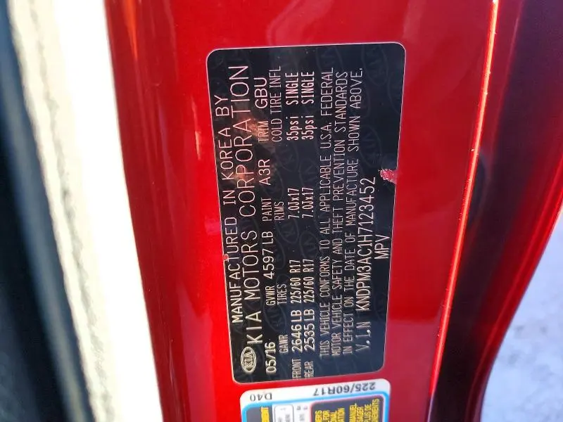 2017 KIA SPORTAGE LX  