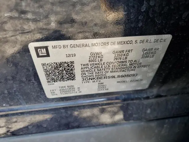 2020 CHEVROLET BLAZER RS