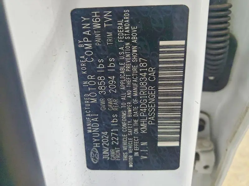 2024 HYUNDAI ELANTRA LIMITED  