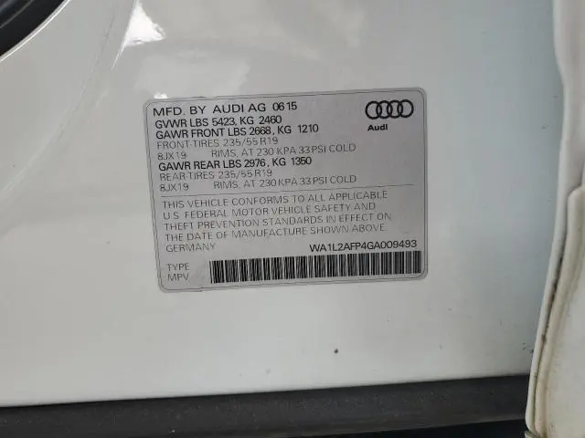 2016 AUDI Q5 PREMIUM PLUS