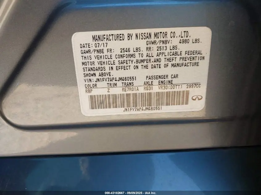 2018 INFINITI Q50 3.0T RED SPORT 400