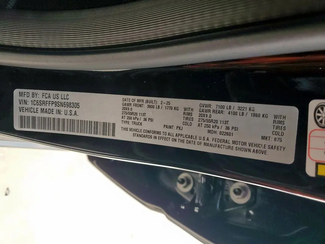 2025 RAM 1500 BIG HORN/LONE STAR  