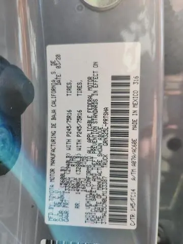 2020 TOYOTA TACOMA DOUBLE CAB  