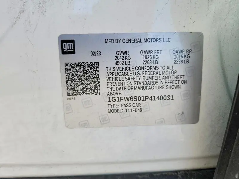 2023 CHEVROLET BOLT EV 1LT  