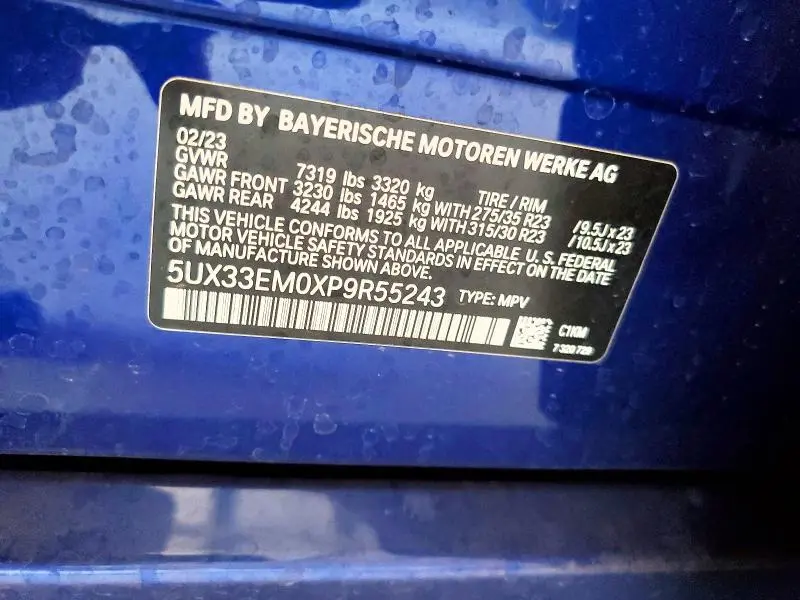 2023 BMW X7 M60I  