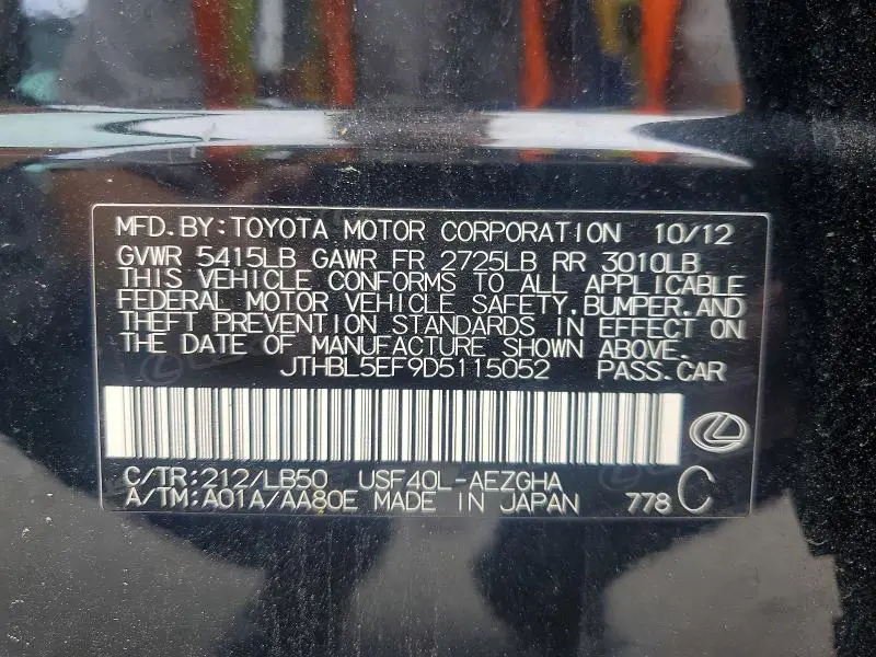 2013 LEXUS LS 460  