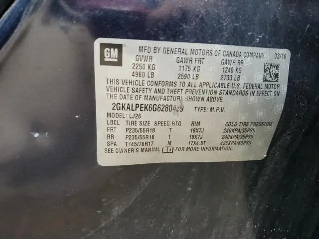 2016 GMC TERRAIN SLT  