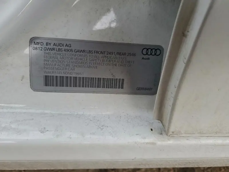 2013 AUDI A4 PREMIUM PLUS  