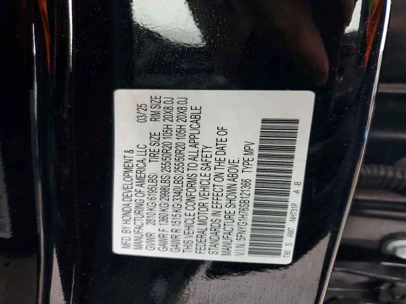 2025 HONDA PILOT TOURING  