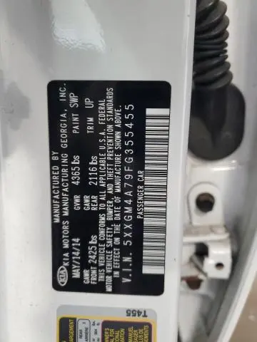 2015 KIA OPTIMA LX  