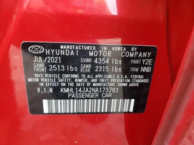 2022 HYUNDAI SONATA SEL  