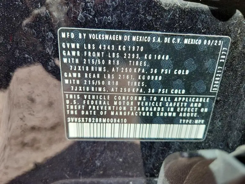 2024 VOLKSWAGEN TAOS SE  