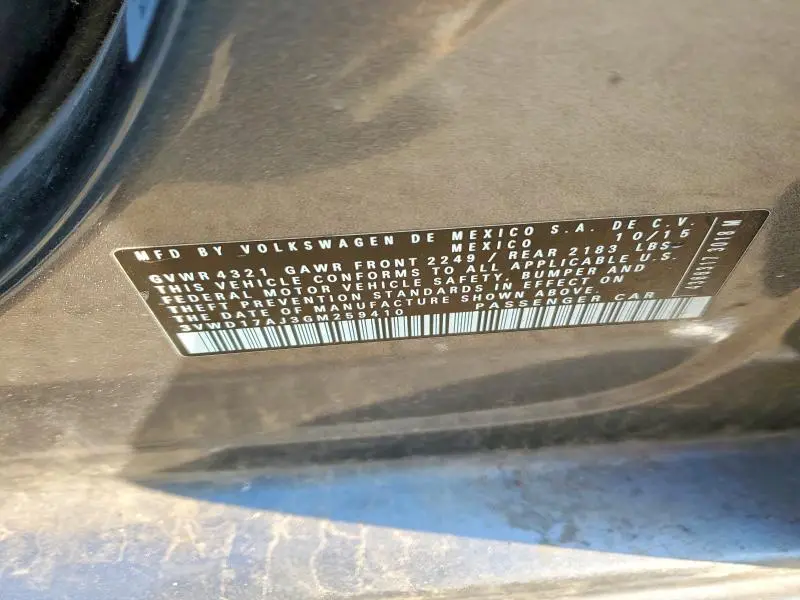 2016 VOLKSWAGEN JETTA SPORT  