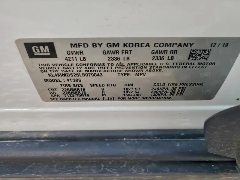 2020 BUICK ENCORE GX SELECT  