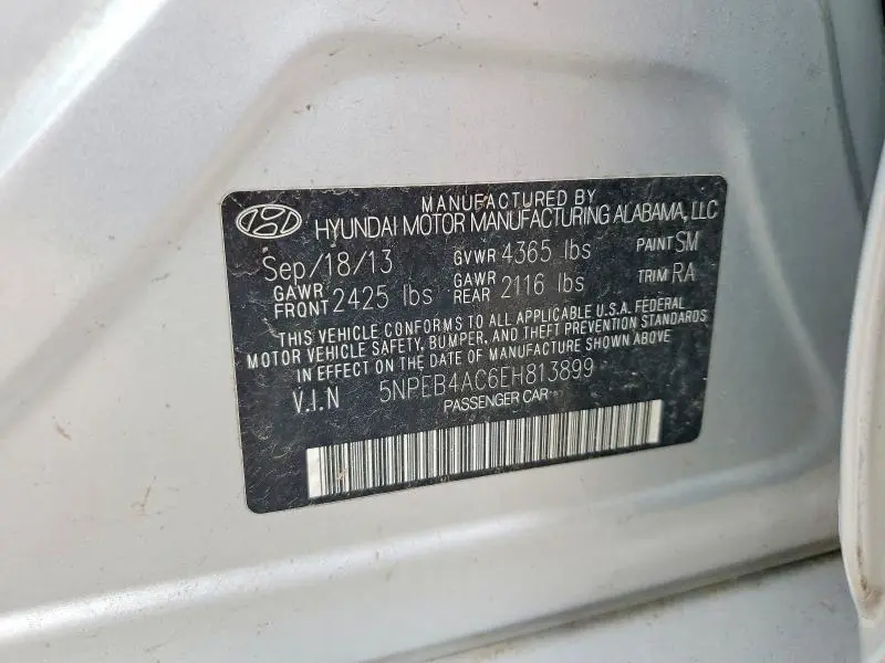 2014 HYUNDAI SONATA GLS  