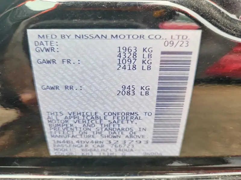 2024 NISSAN ALTIMA SV  