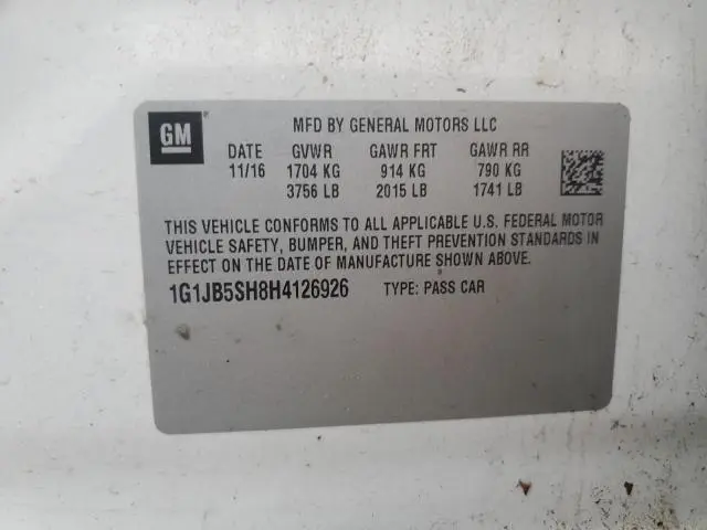 2017 CHEVROLET SONIC LS  