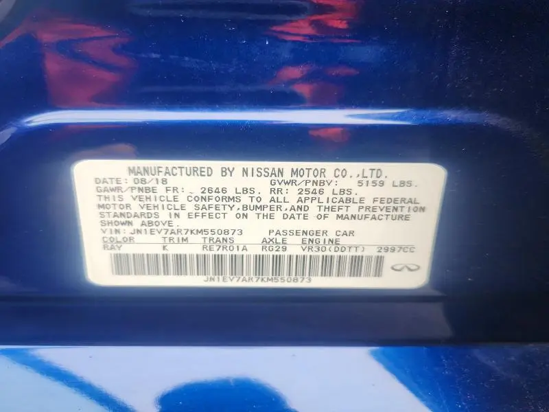 2019 INFINITI Q50 3.0T SPORT  