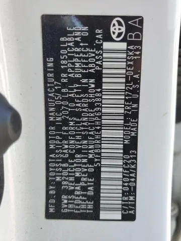 2017 TOYOTA COROLLA L  